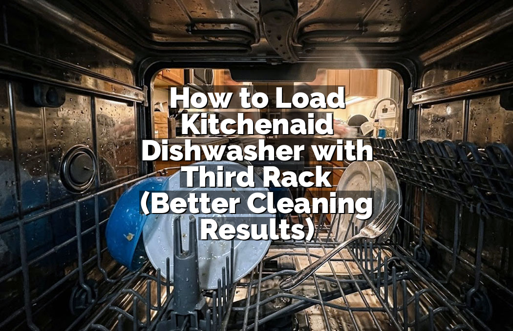 How to Load Kitchenaid Dishwasher with Third Rack (Better Cleaning Results)