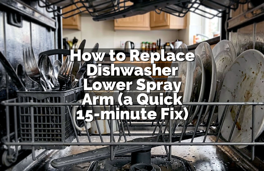 How to Replace Dishwasher Lower Spray Arm (a Quick 15-minute Fix)