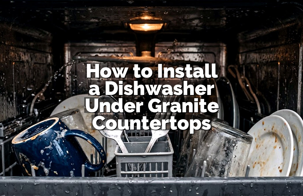 How to Install a Dishwasher Under Granite Countertops