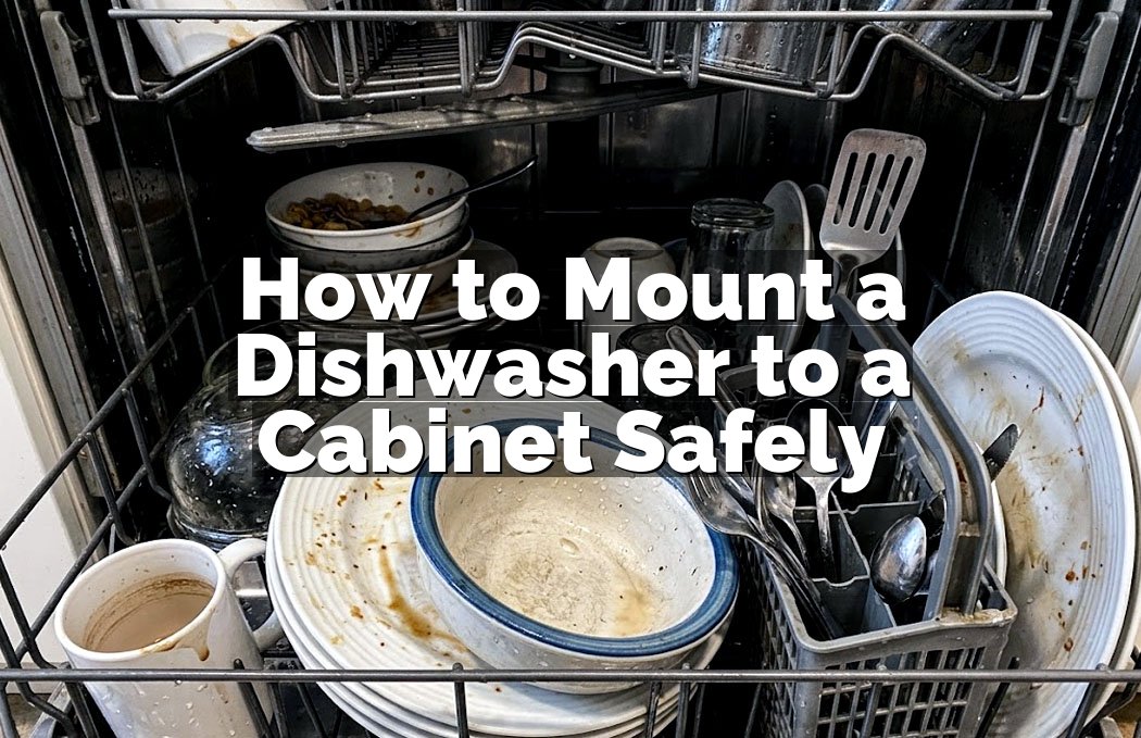 How to Mount a Dishwasher to a Cabinet Safely