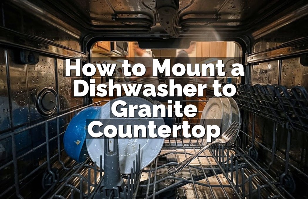 How to Mount a Dishwasher to Granite Countertop