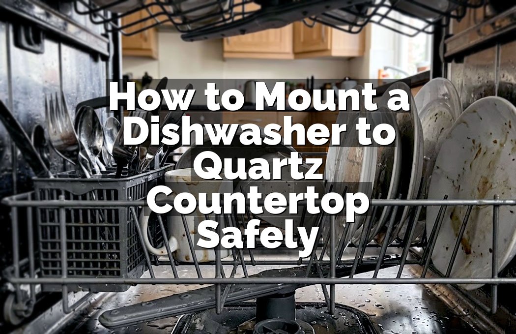 How to Mount a Dishwasher to Quartz Countertop Safely