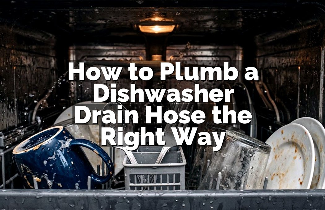 How to Plumb a Dishwasher Drain Hose the Right Way